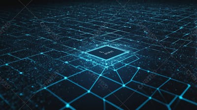 Background Geométrico Futuristico Tecnologico E Blockchain