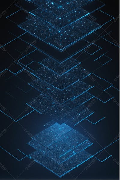 Background Geométrico Futuristico Tecnologico E Blockchain