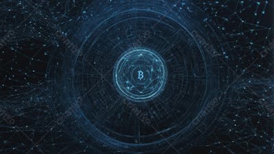 Background Geométrico Futuristico Tecnologico E Blockchain