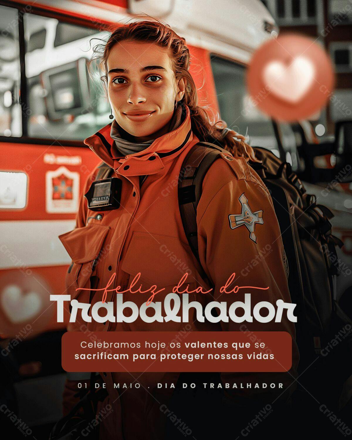 Postagem Dia do Trabalhador PSD Editável