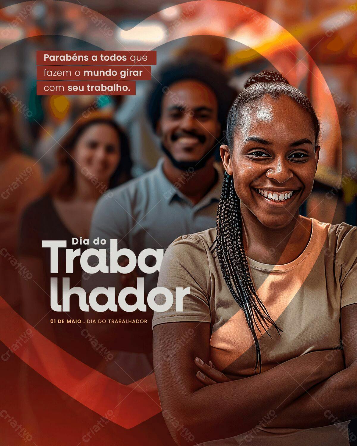 Postagem Dia do Trabalhador PSD Editável