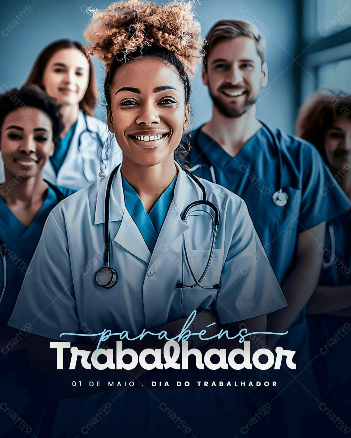 Postagem Dia do Trabalhador PSD Editável