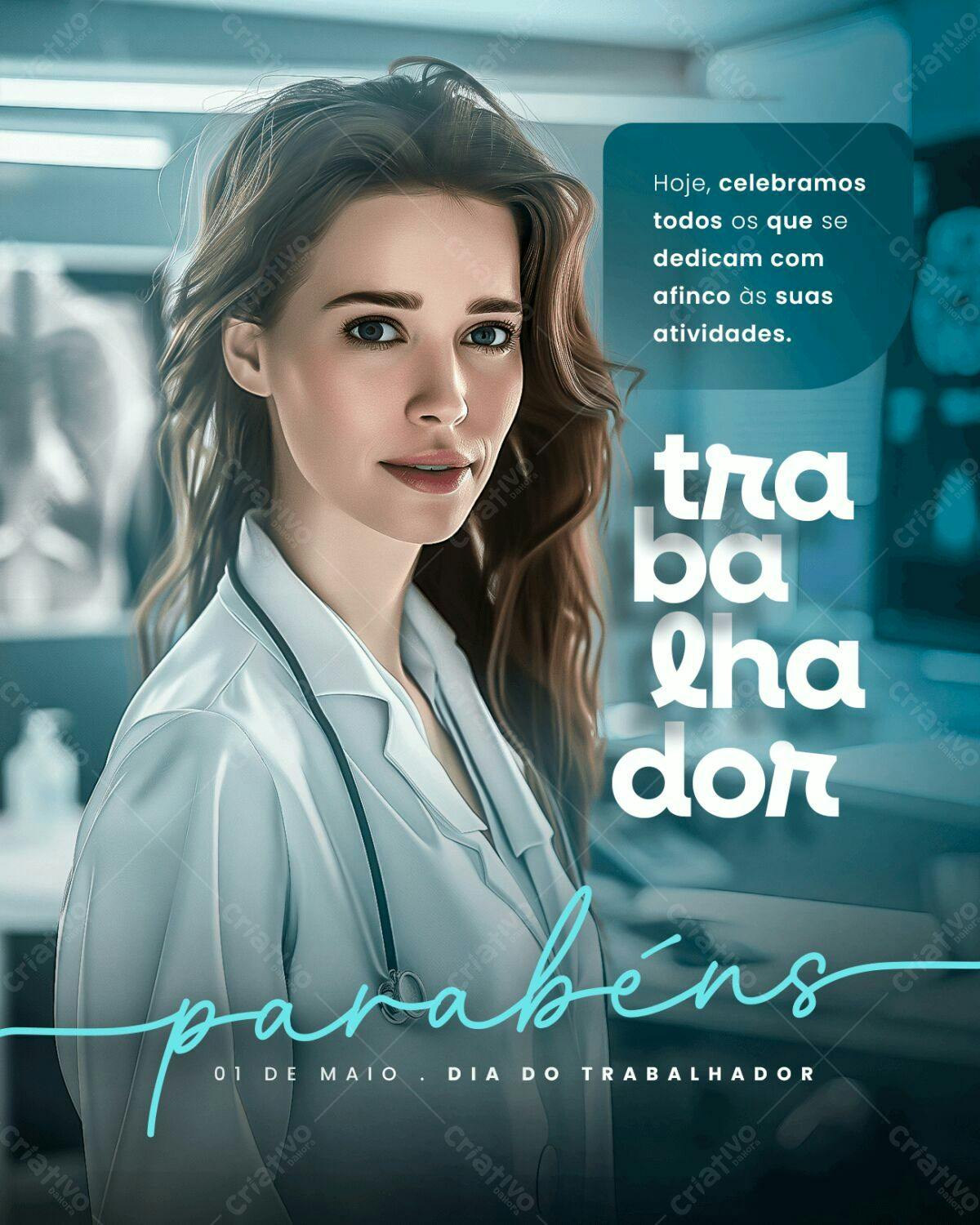 Postagem Dia do Trabalhador PSD Editável