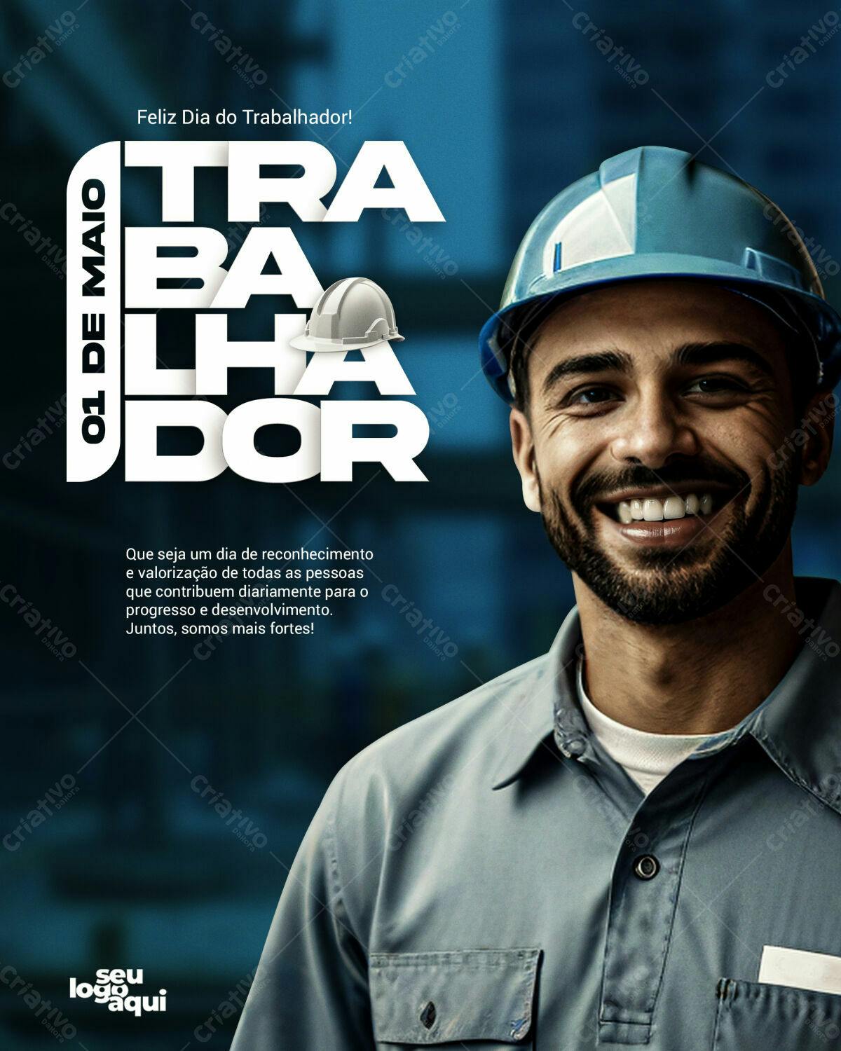 Flyer Dia do Trabalhador PSD Editável