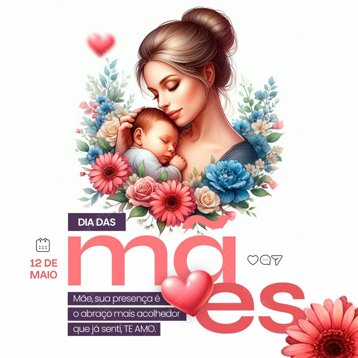 Flyer Dia das Mães PSD Editável
