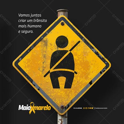Social Media Maio Amarelo Trânsito Mais Humano