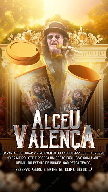 Auceu valemça copão de brinde story