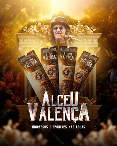 Auceu valemça ingressos flyer evento