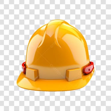 Ia gerado 3d renderização do uma construção trabalhador segurança capacete