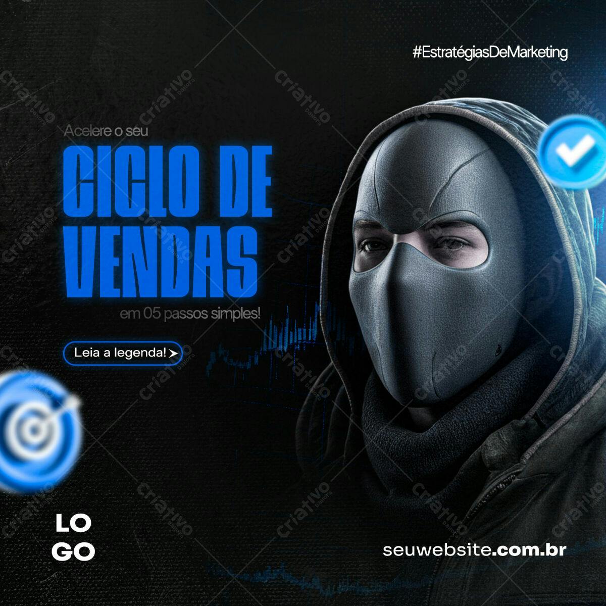 Banner Ciclo de Vendas PSD Editável