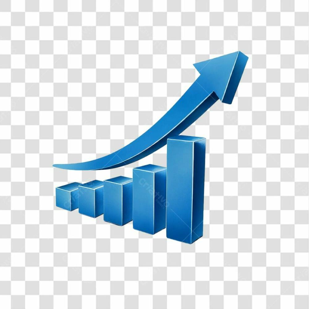 Gráfico 3D Marketing E Negócios Png Transparente