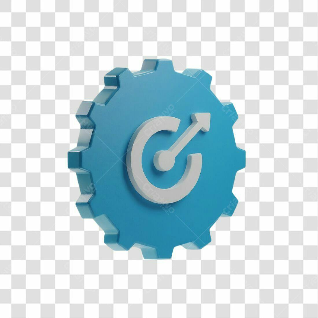Icone Engrenagem Otimização PNG com fundo transparente