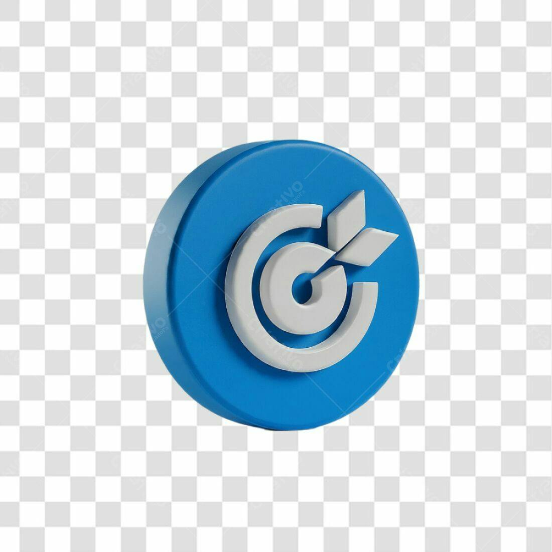 Ícone Alvo com Seta PNG com fundo transparente
