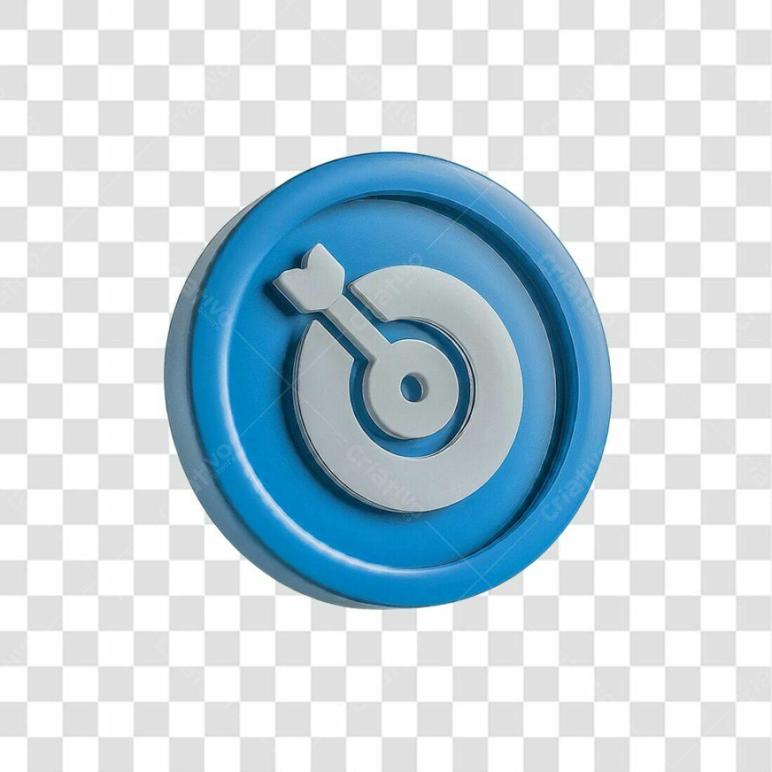 Icone Alvo com Seta PNG com fundo transparente