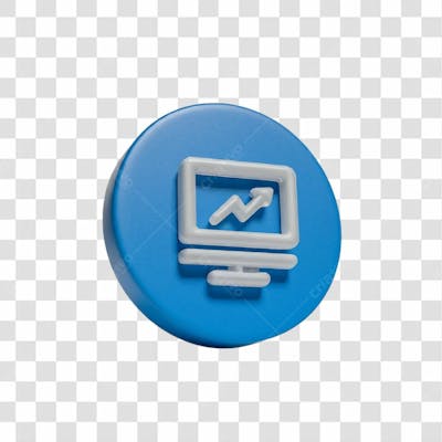 Ícone 3D Marketing E Negócios Png Transparente