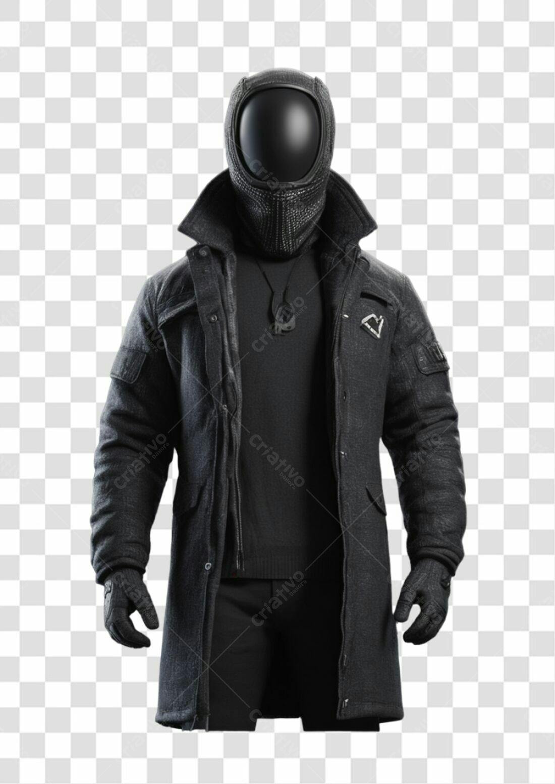 Icone Cyberpunk PNG com fundo transparente