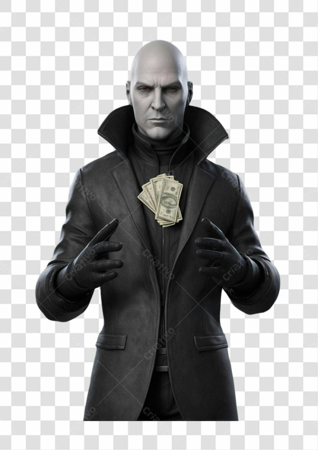 Icone Homem de Negócios com Dinheiro PNG com fundo transparente
