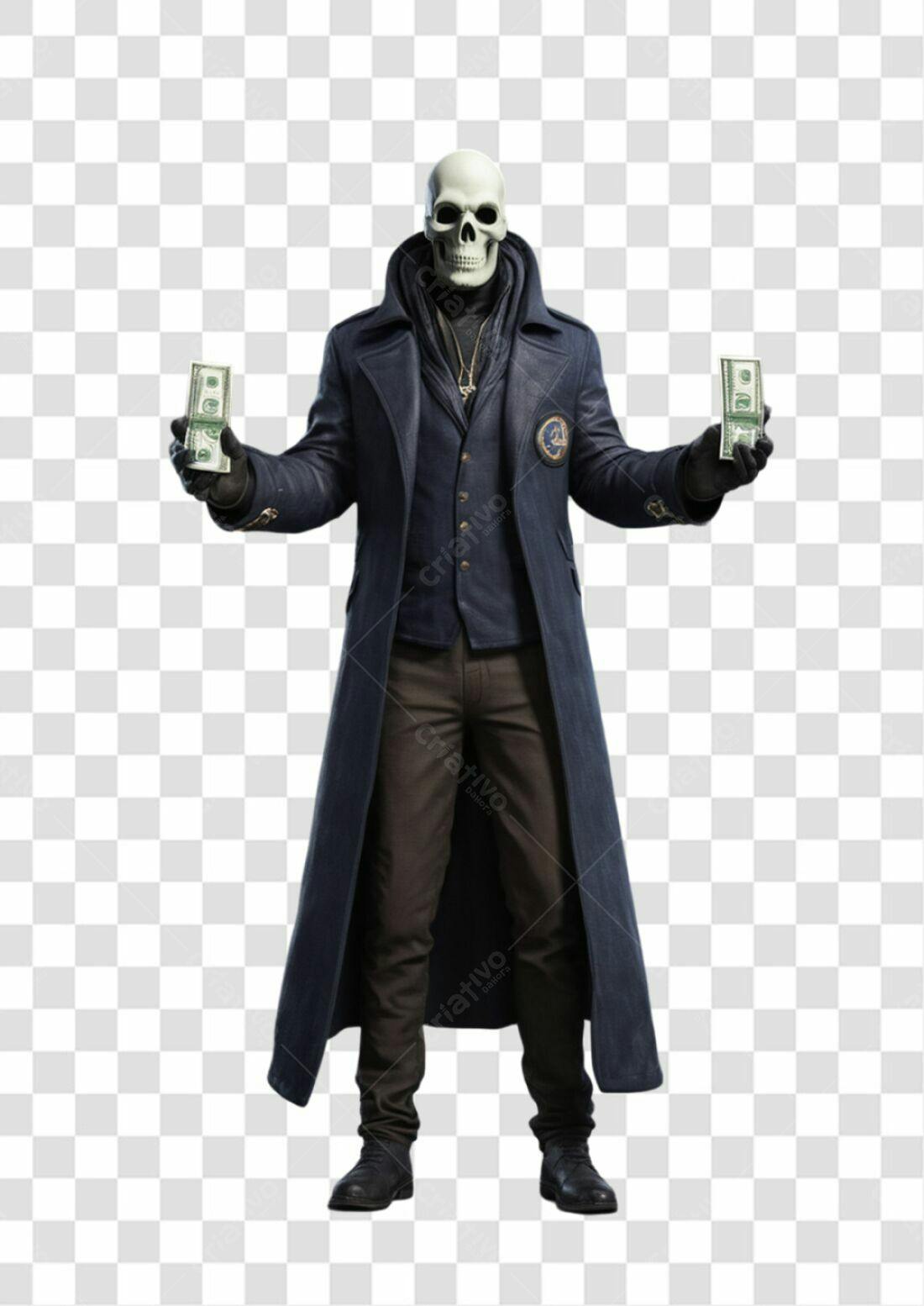 Icone Misterioso com Dinheiro PNG com fundo transparente