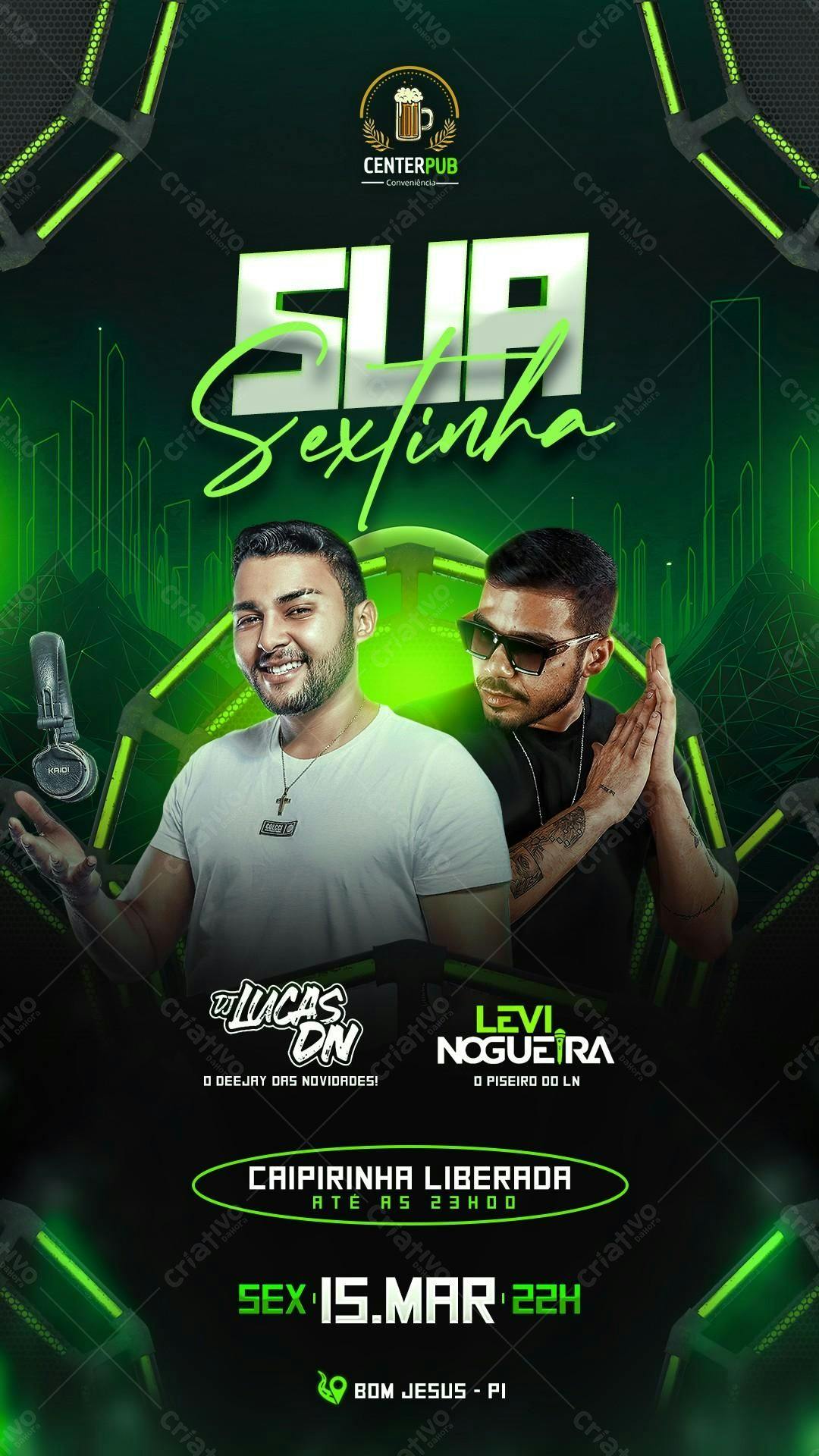 Flyer Festa Sertaneja PSD Editável