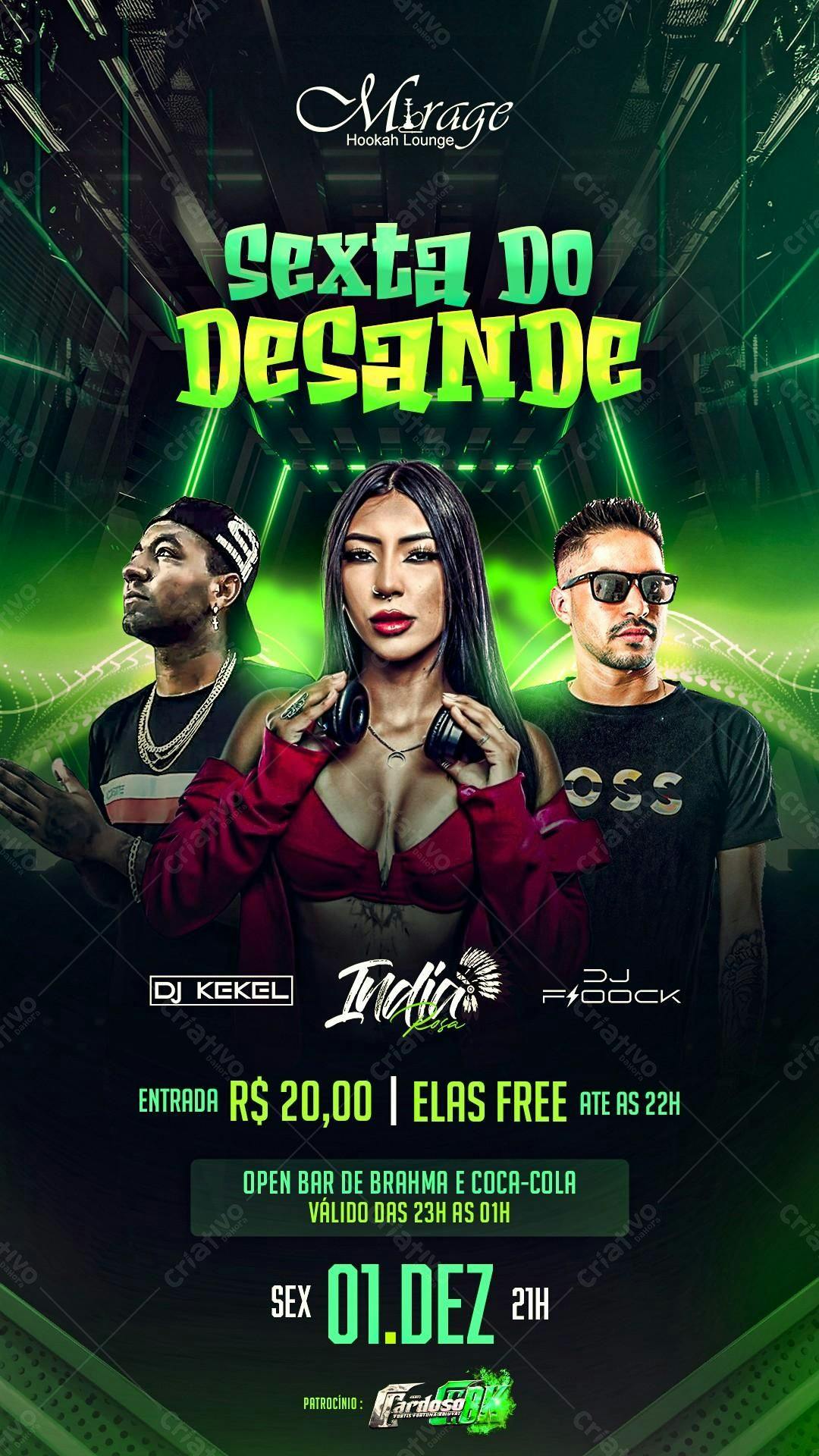 Flyer Festa Sexta do Desande PSD Editável