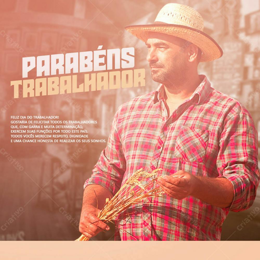 Arte Comemorativa Para O Dia Do Trabalhador Modelo