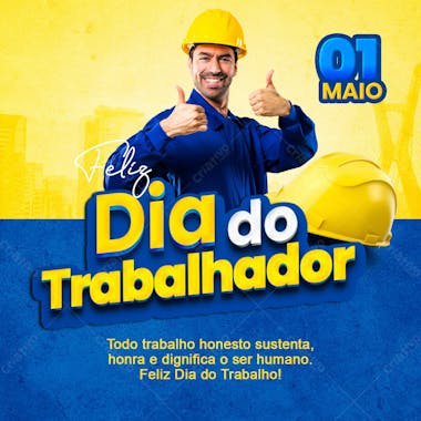 Arte comemorativa para o dia do trabalhador modelo