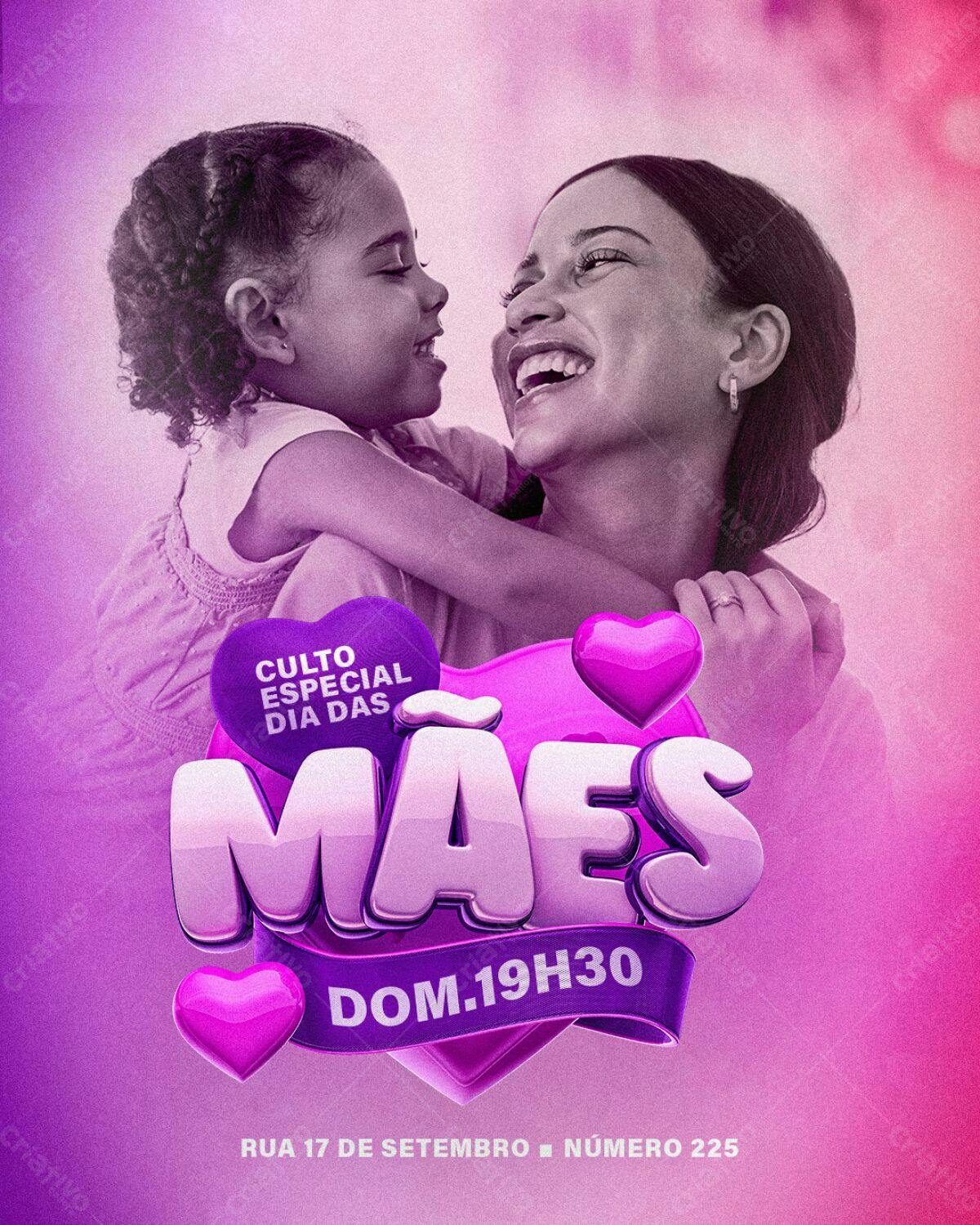 Flyer Dia das Mães PSD Editável