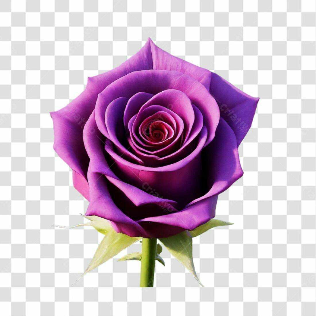 Icone Rosa Romântica PNG com fundo transparente
