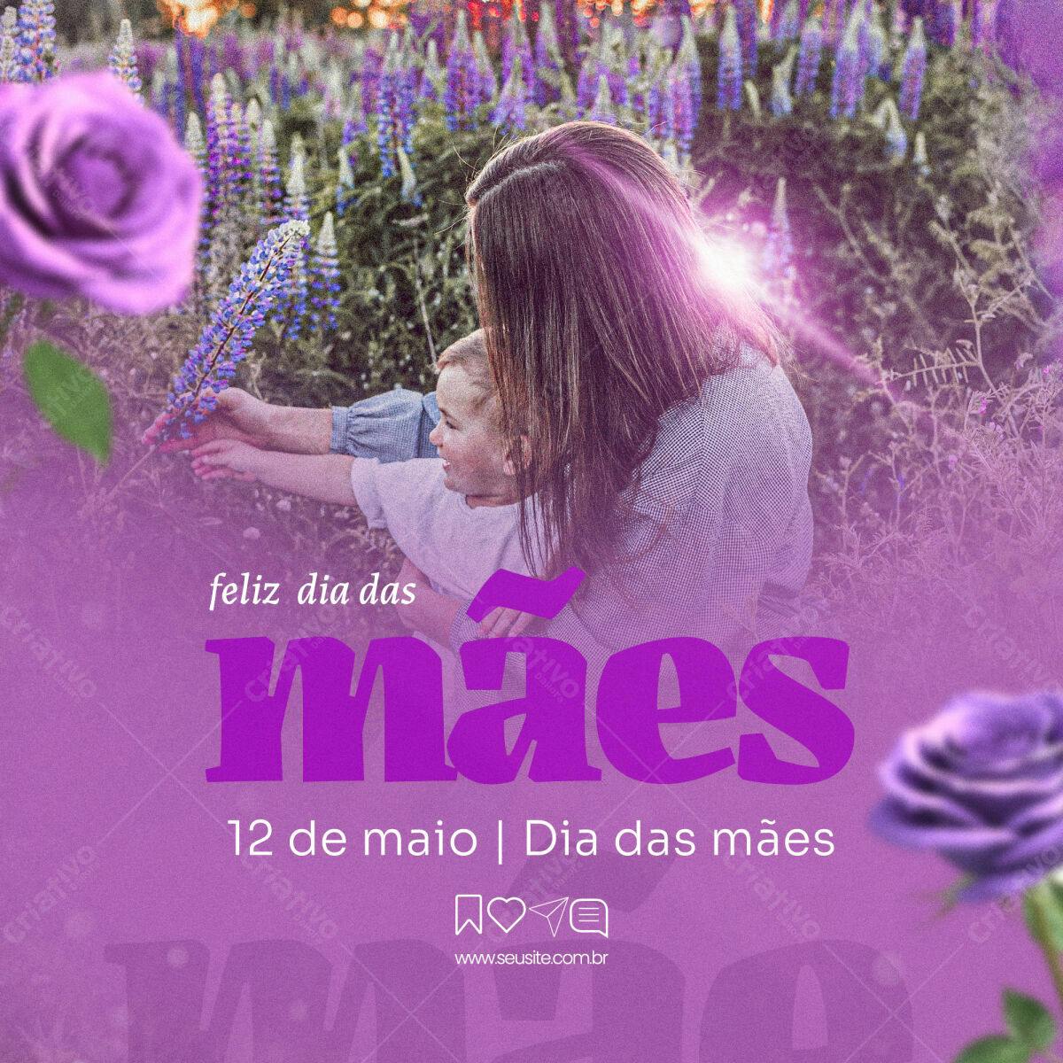 Postagem Dia das Mães PSD Editável
