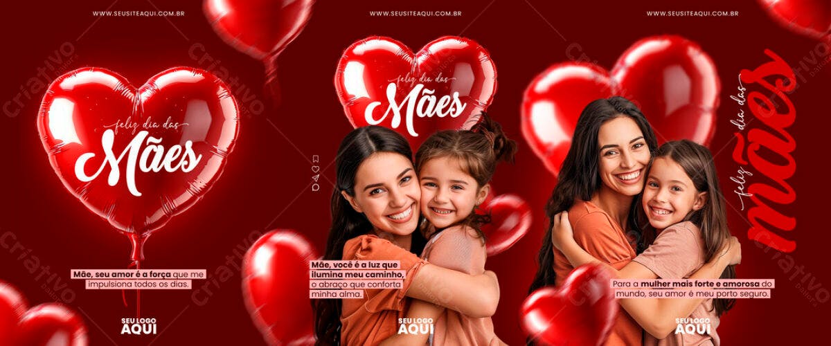 Banner Dia das Mães PSD Editável