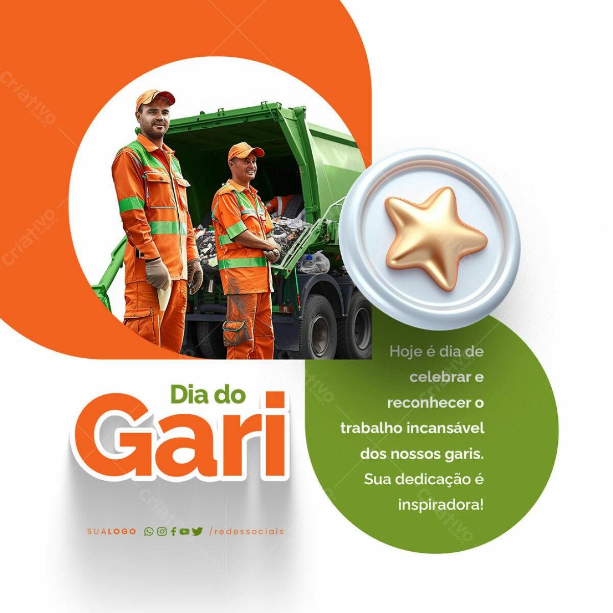 PSD para o Dia do Gari Editável