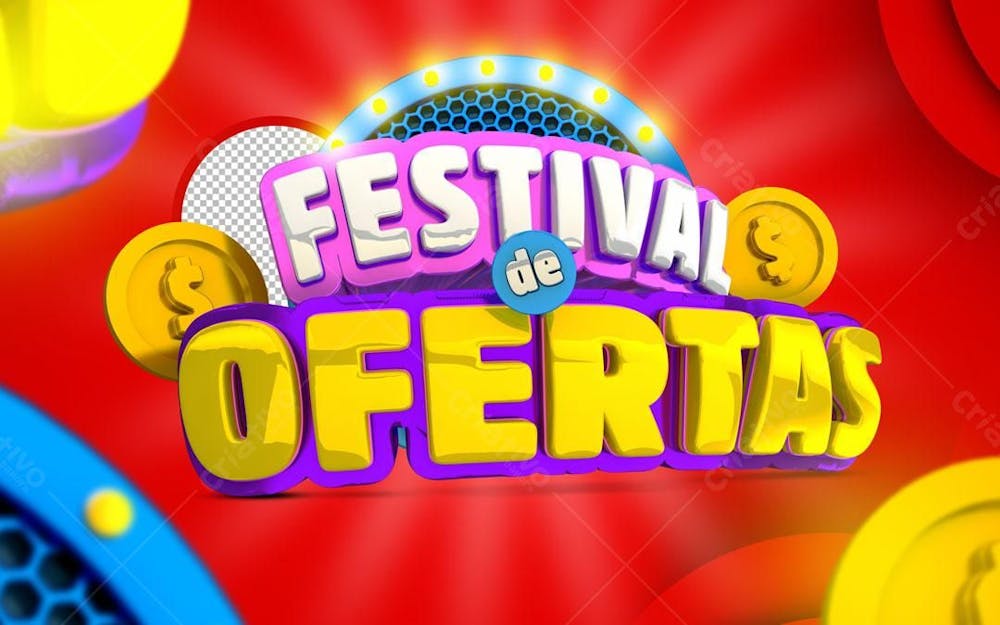 Selo 3D Festival De Ofertas