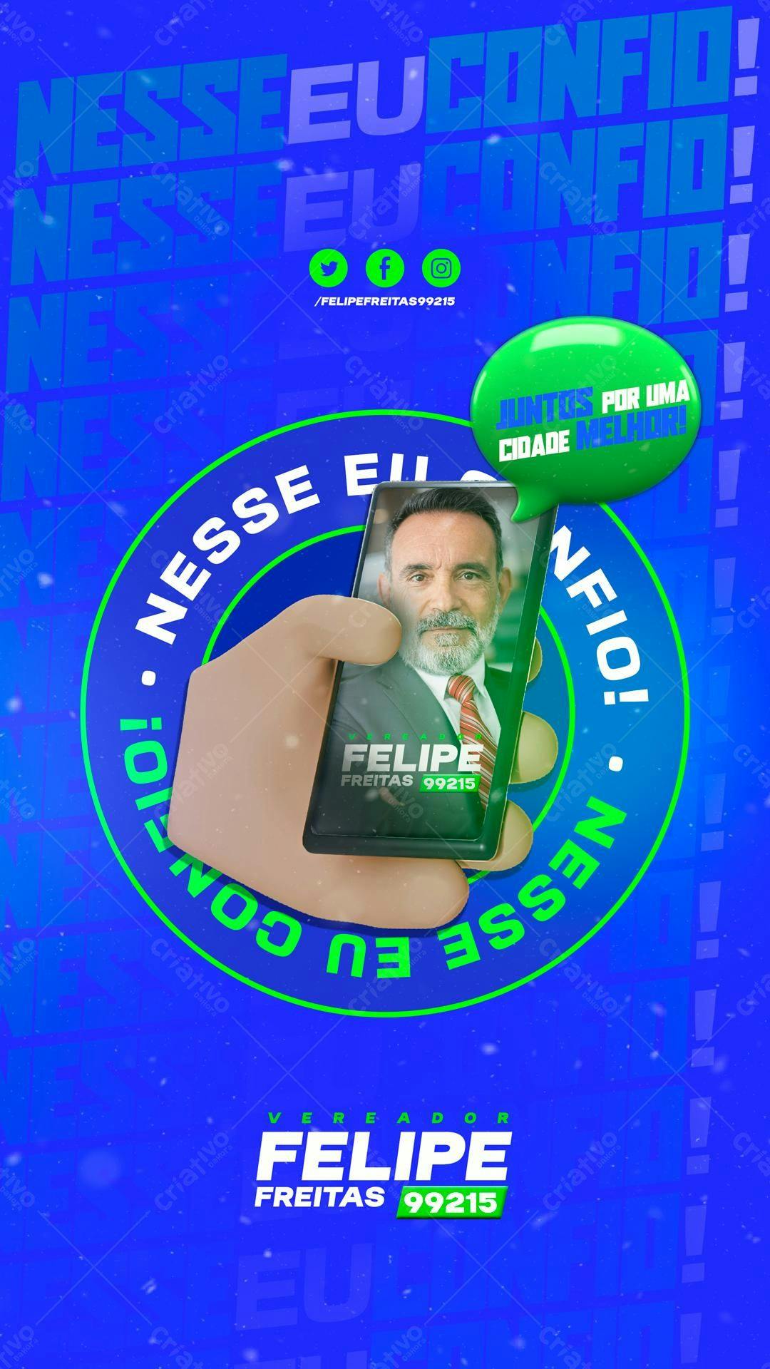 Flyer de Campanha Política PSD Editável