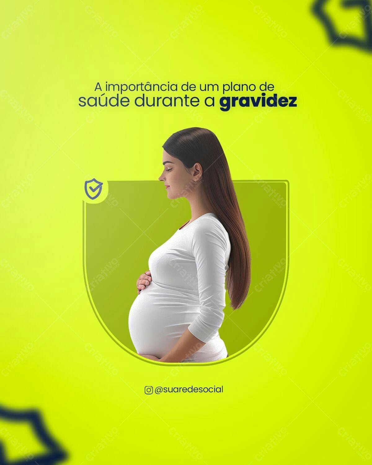 Post para Gravidez e Saúde PSD Editável