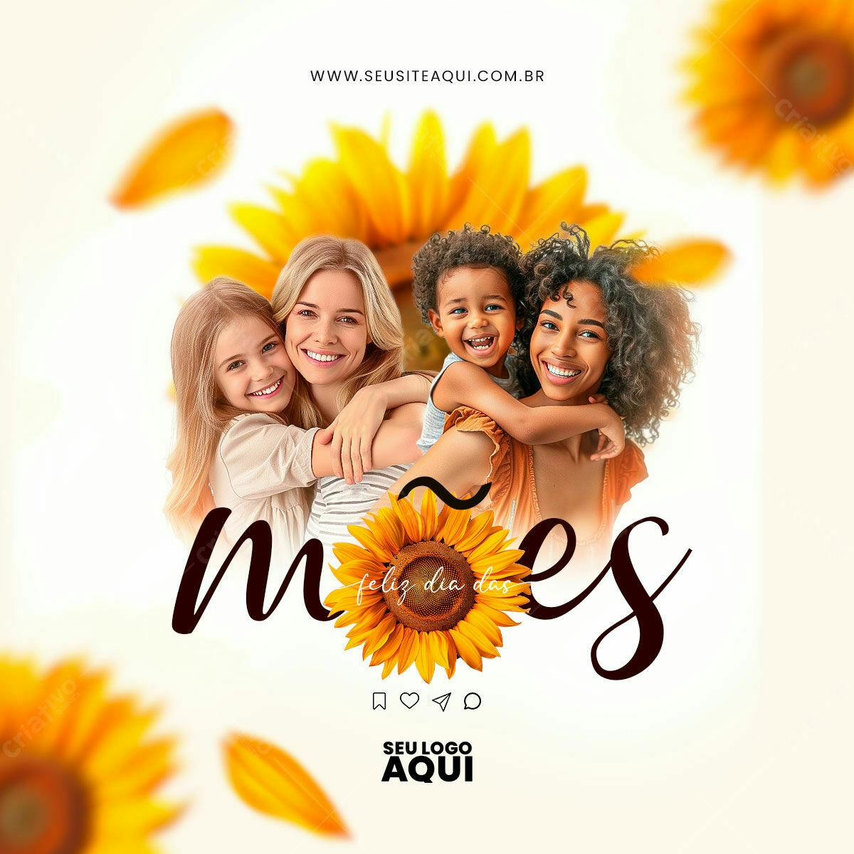 Postagem Dia das Mães PSD Editável