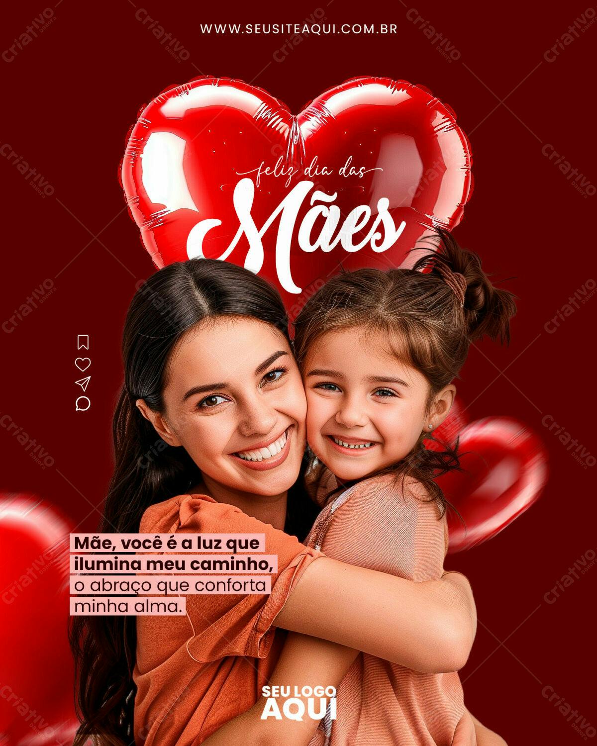 Flyer Dia das Mães PSD Editável