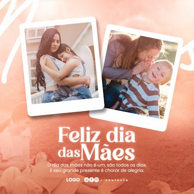 Social media post 12 de maio dia das mães psd