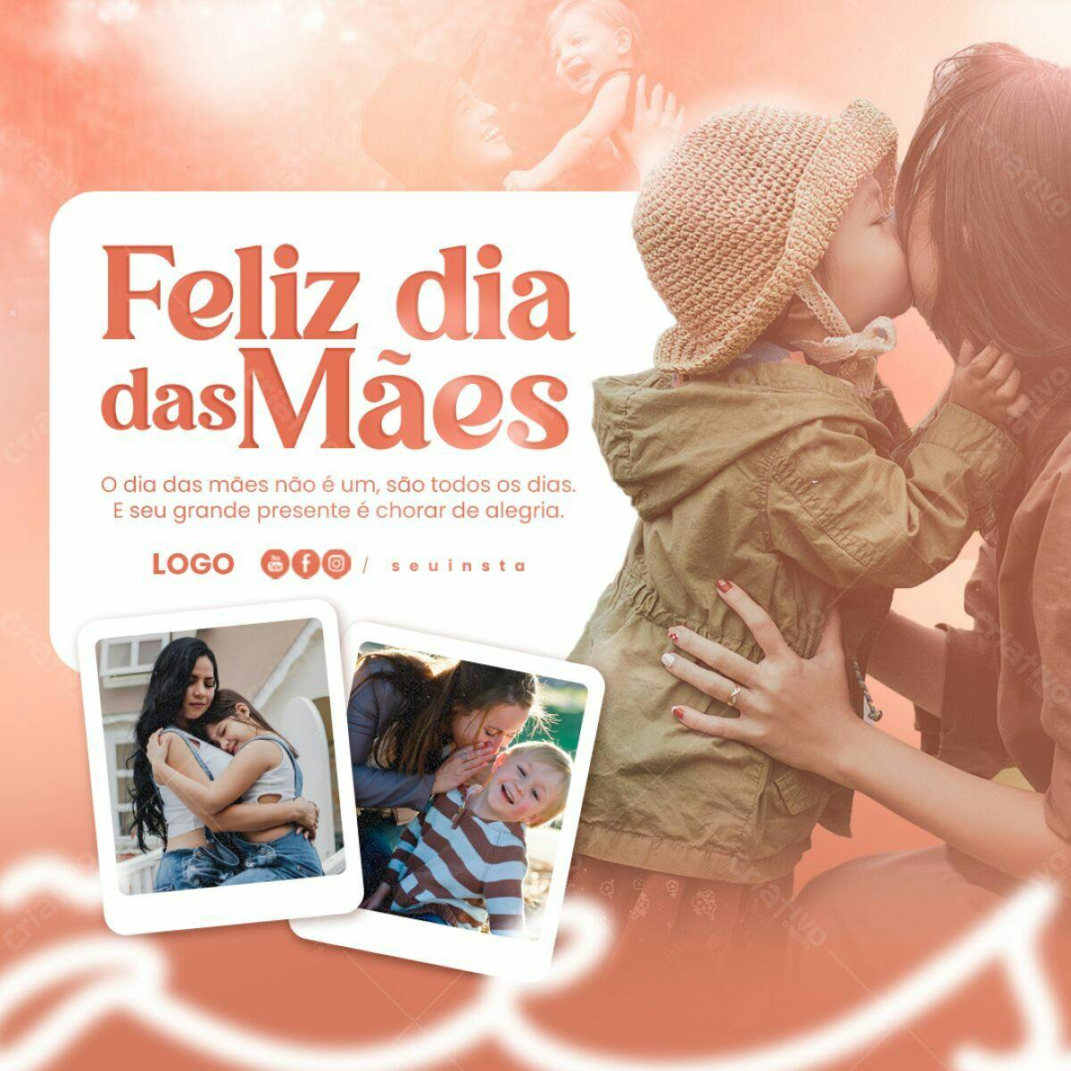 Postagem Dia das Mães PSD Editável