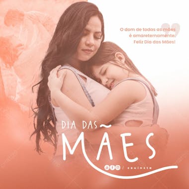 Post dia das mães feed instagram psd