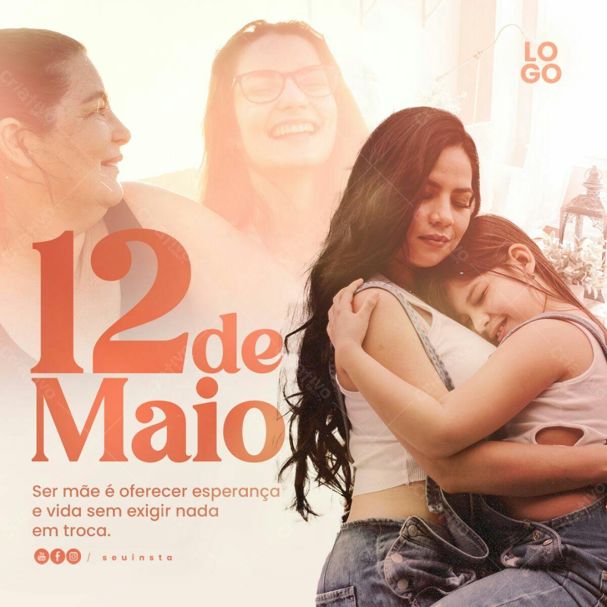 Postagem Dia das Mães PSD Editável