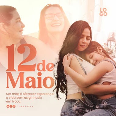 Social media dia das mães 8 de maio