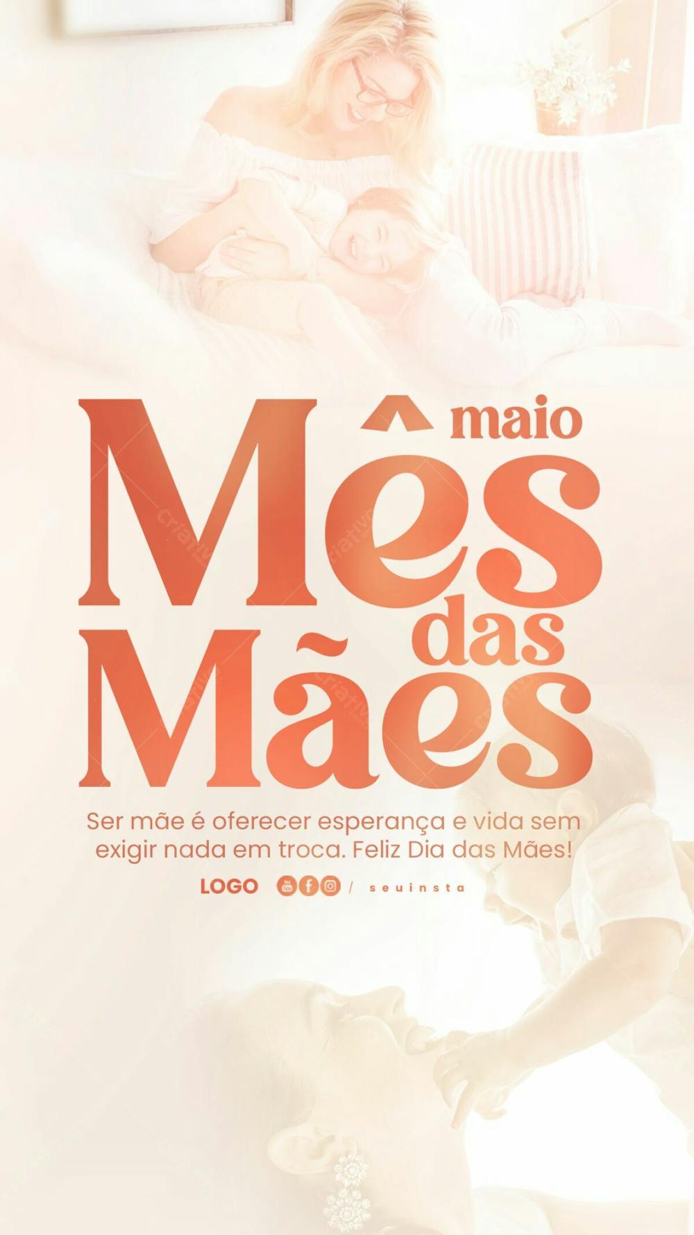 Storie Comemoração Dia Das Mães Feed Psd