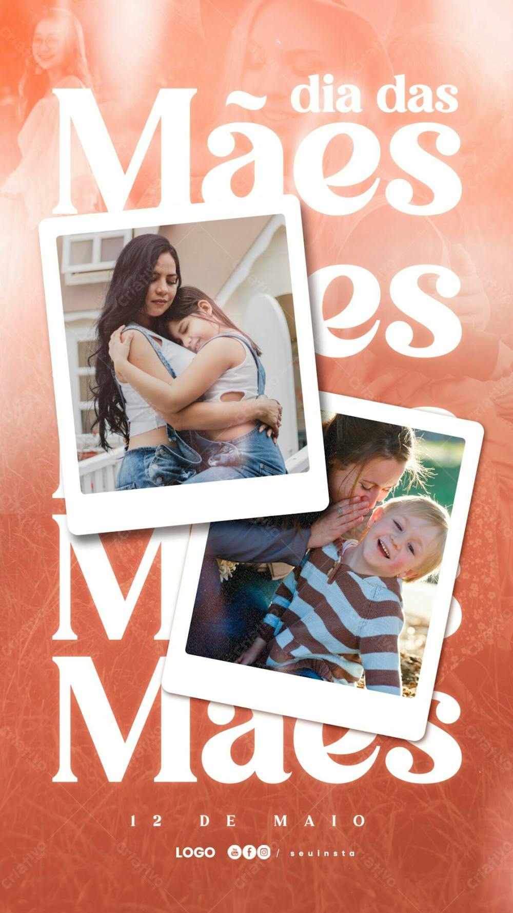 Storie Dia Das Mães Social Media Post Psd