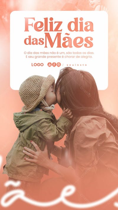 Storie Feliz Dia Das Mães Psd