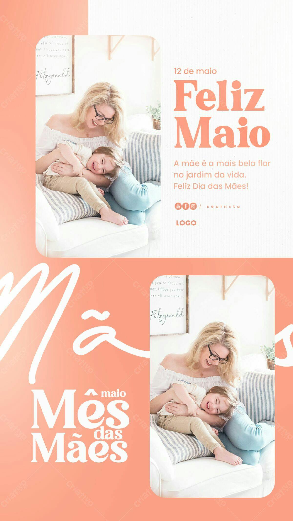 Flyer Dia das Mães PSD Editável