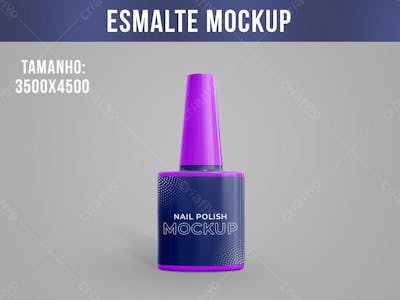 Esmalte de unha Mockup Embalagem 