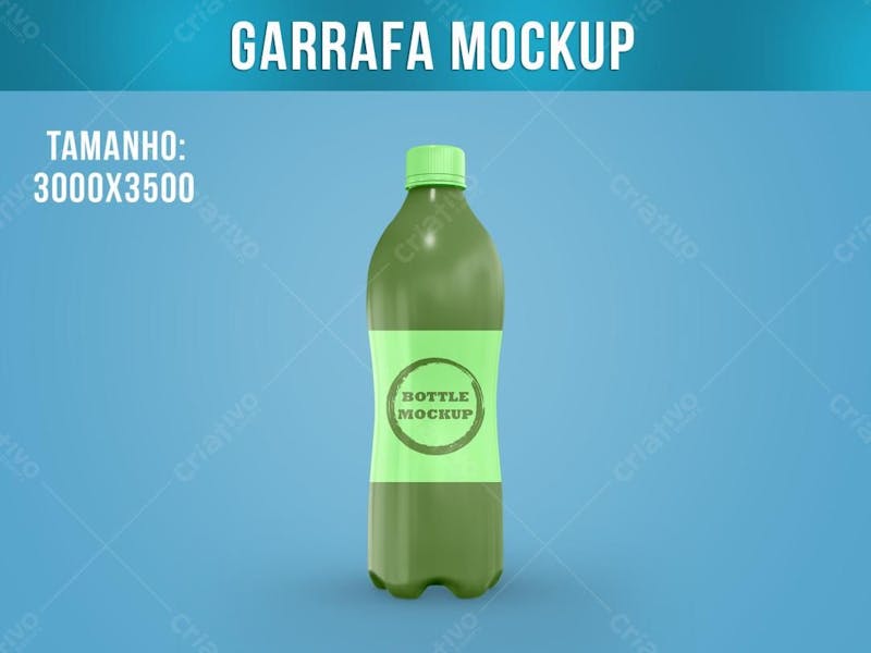 Garrafa de refrigerante plástico mockup