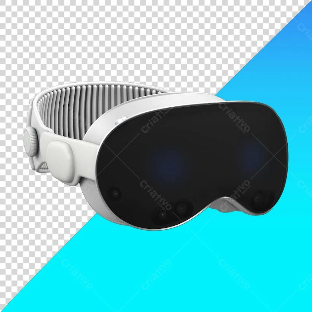 Smart glass vision headset vr apple meta de frente png