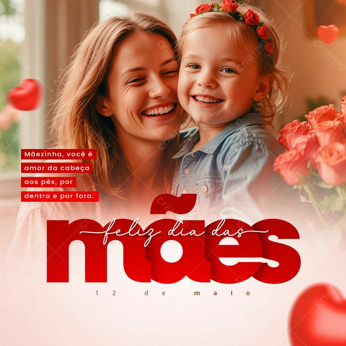 Postagem Dia das Mães PSD Editável