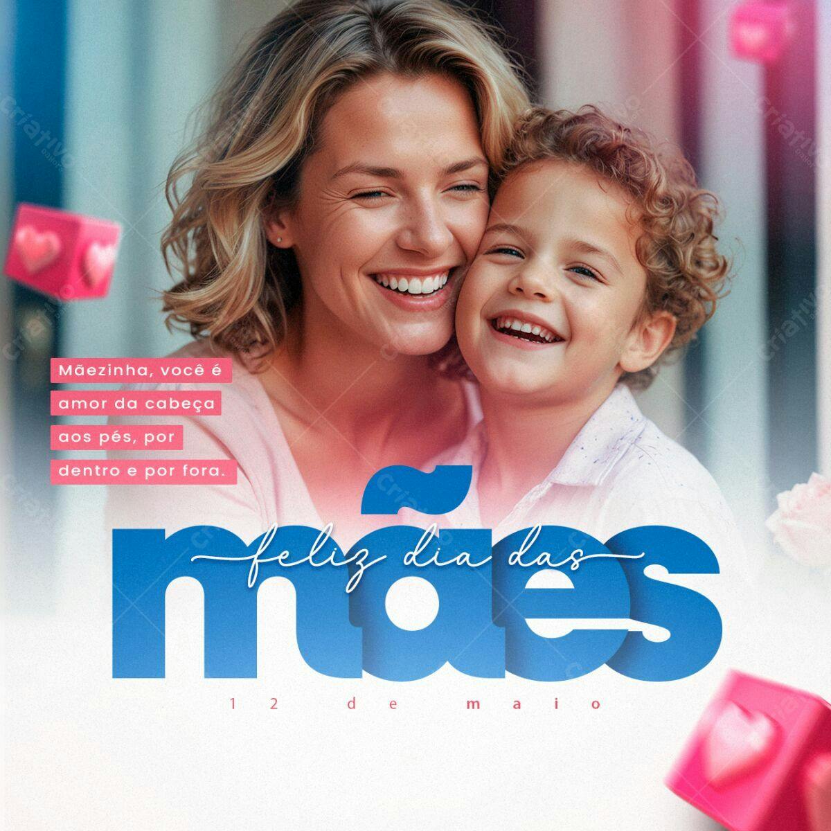 Postagem Dia das Mães PSD Editável